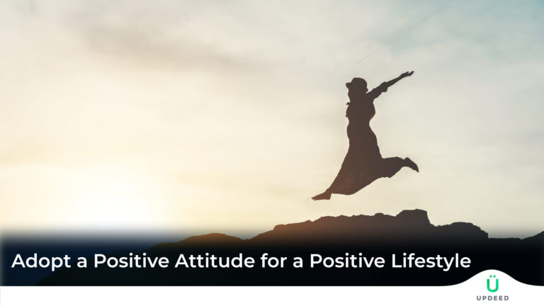 A girl is jumping out of joy in the dusk time